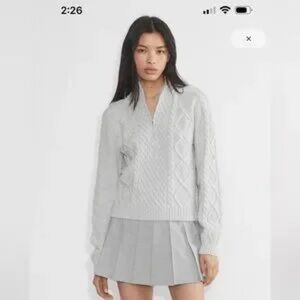 Aritzia Sunday Best Boreal 1/4 Zip Sweater